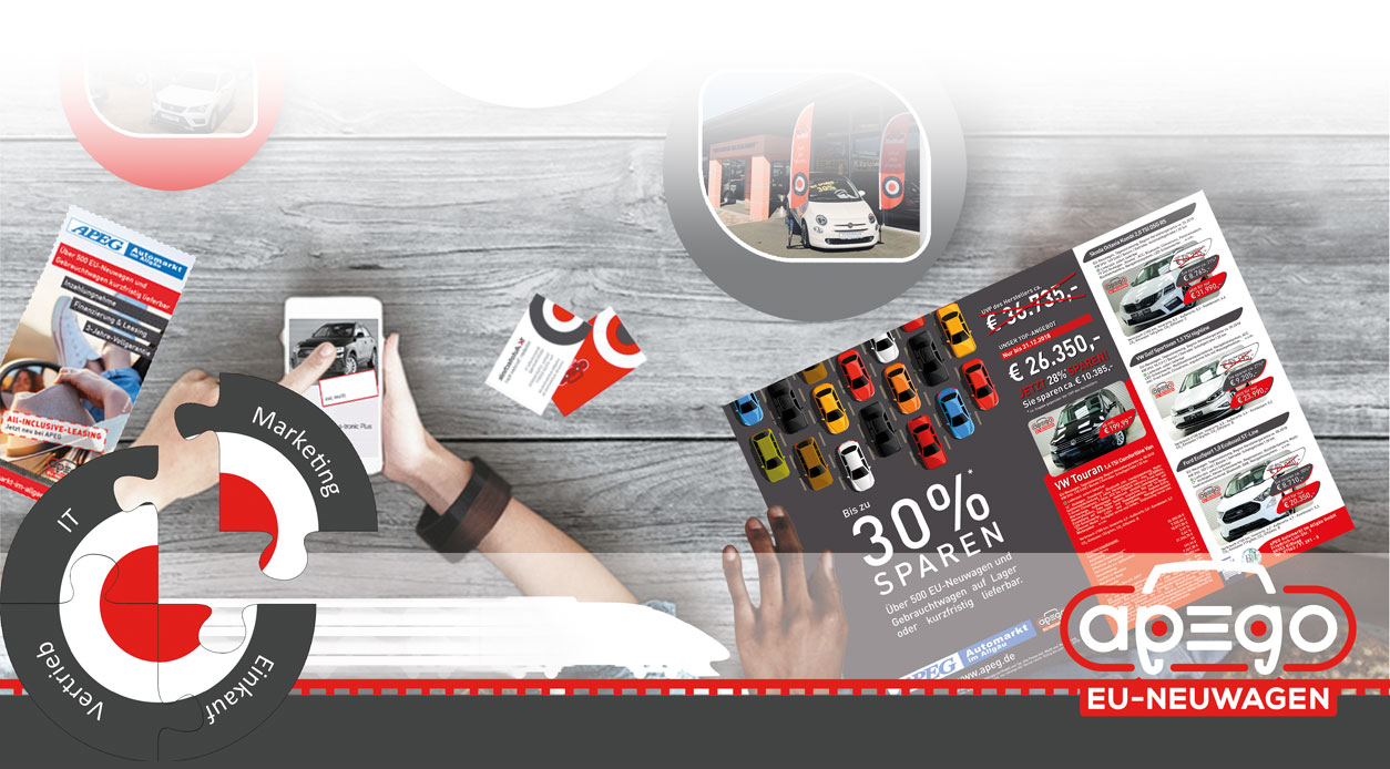 Wir unterstützen unser Systempartner durch individuelle Marketingmaßnahmen. apego – individuelle Gemeinschaft.